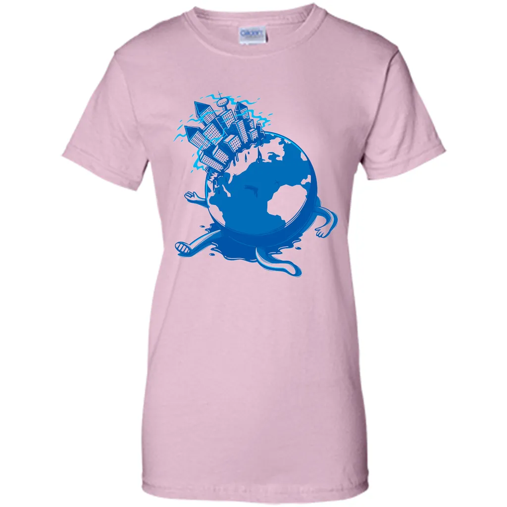 Dying planet-Cartoon graphic T-Shirt