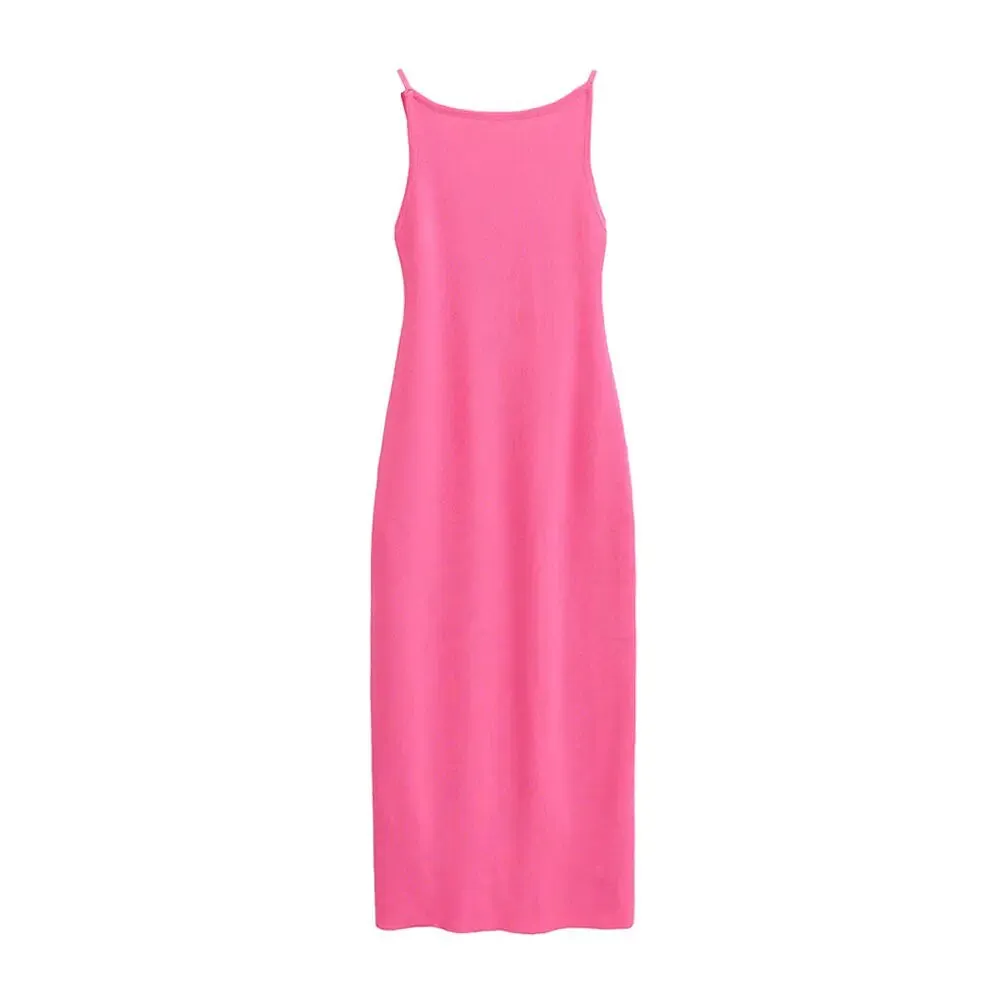 Fitted Knit Midi Dress