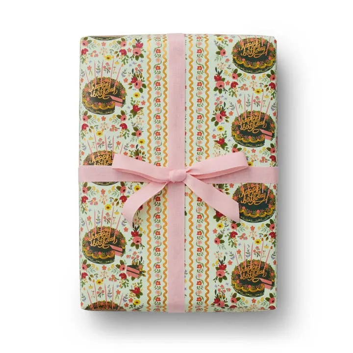 Floral Cake Gift Wrap