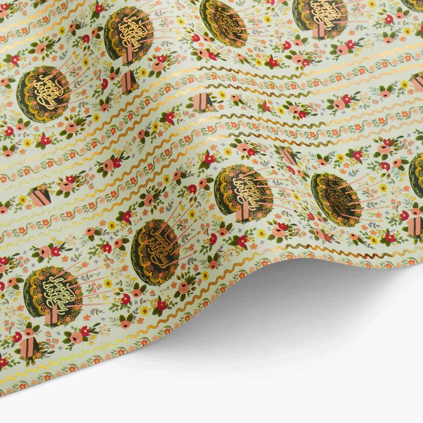 Floral Cake Gift Wrap