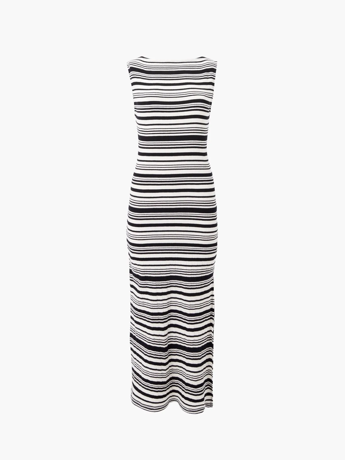 French Connection Sasia Rib Stripe Sleeveless Dress