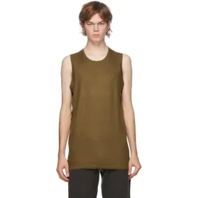 Frenckenberger SSENSE Exclusive Tan Cashmere Tank Top