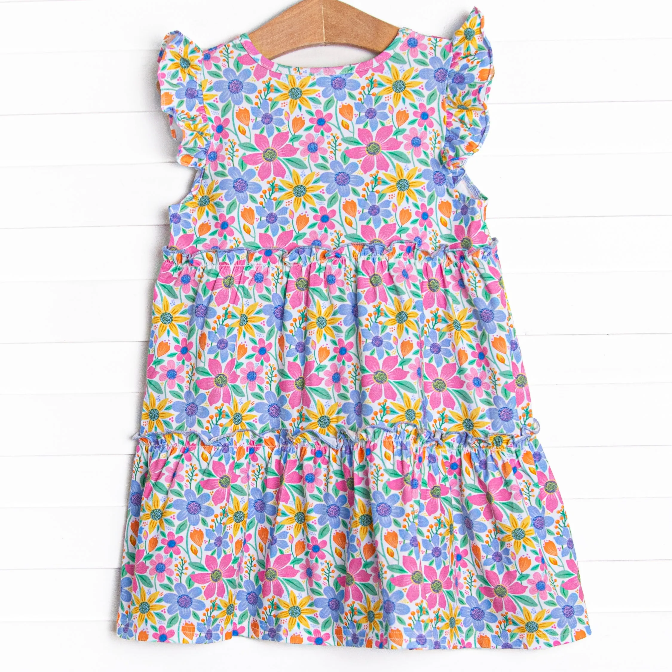 Groovy Garden Dress, Purple