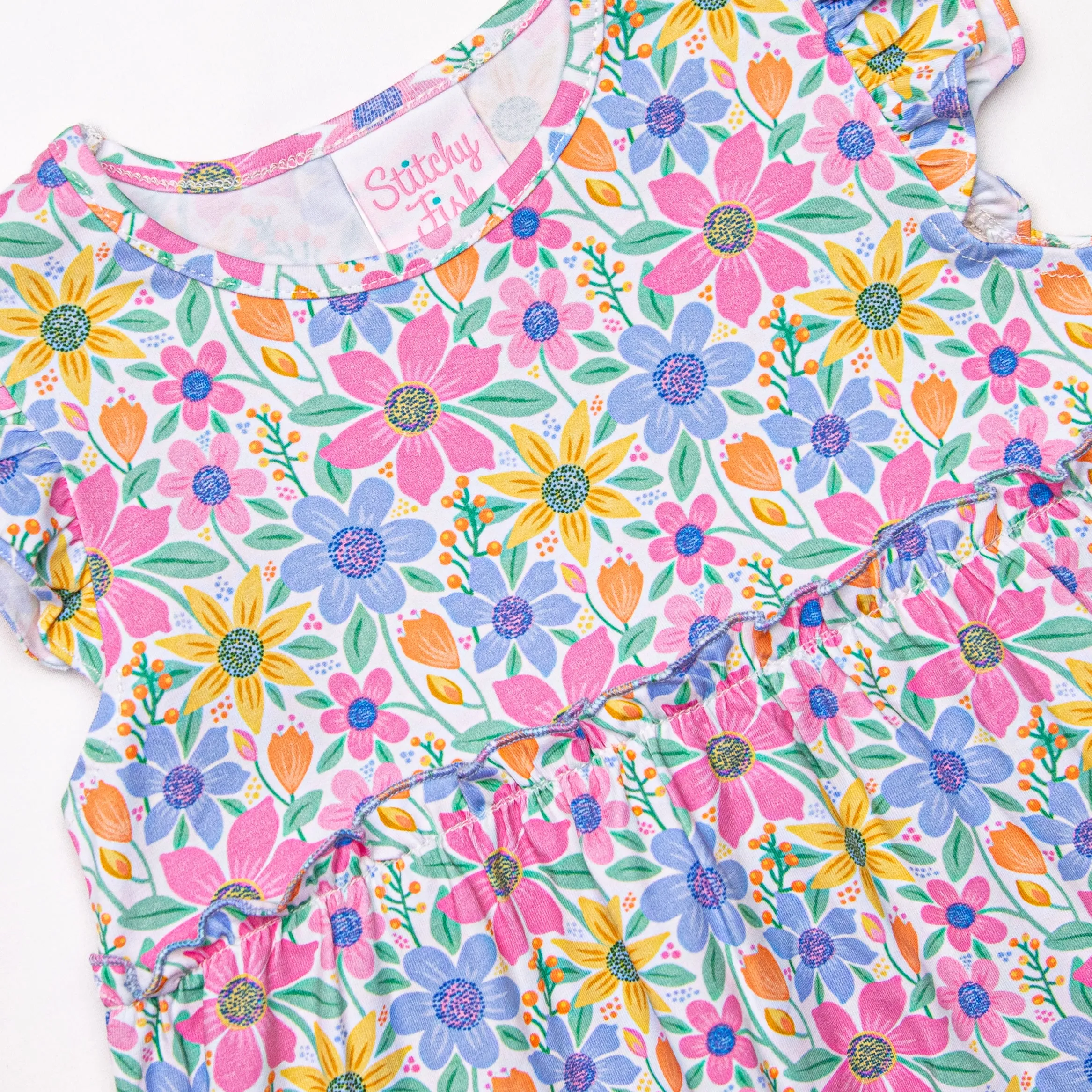 Groovy Garden Dress, Purple