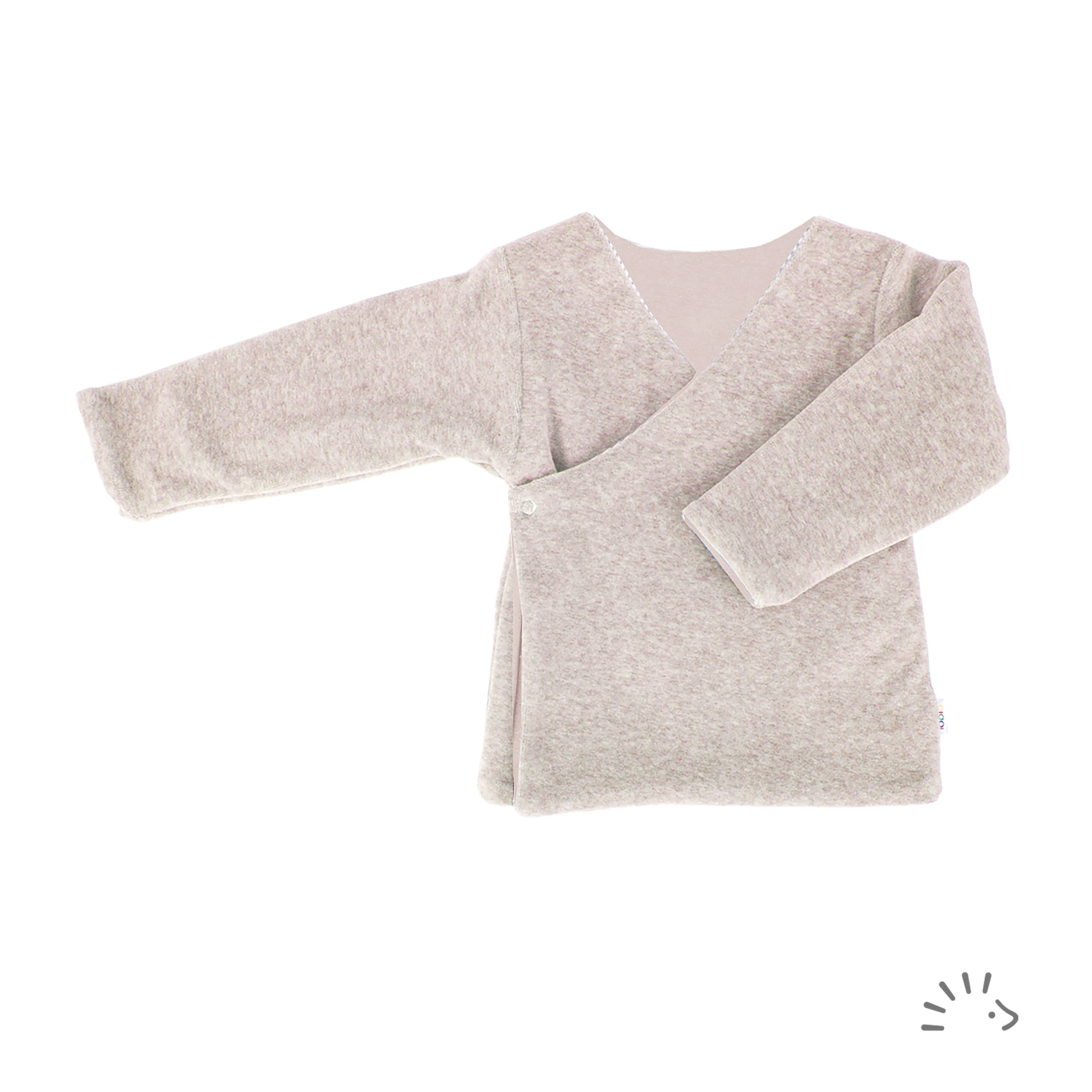 Jacket reversible style KIMONO velours