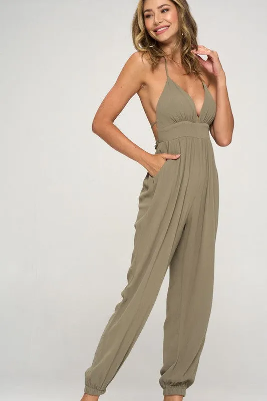 Kiki Halter Jumpsuit