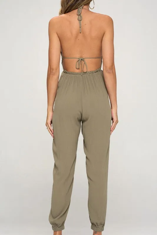 Kiki Halter Jumpsuit