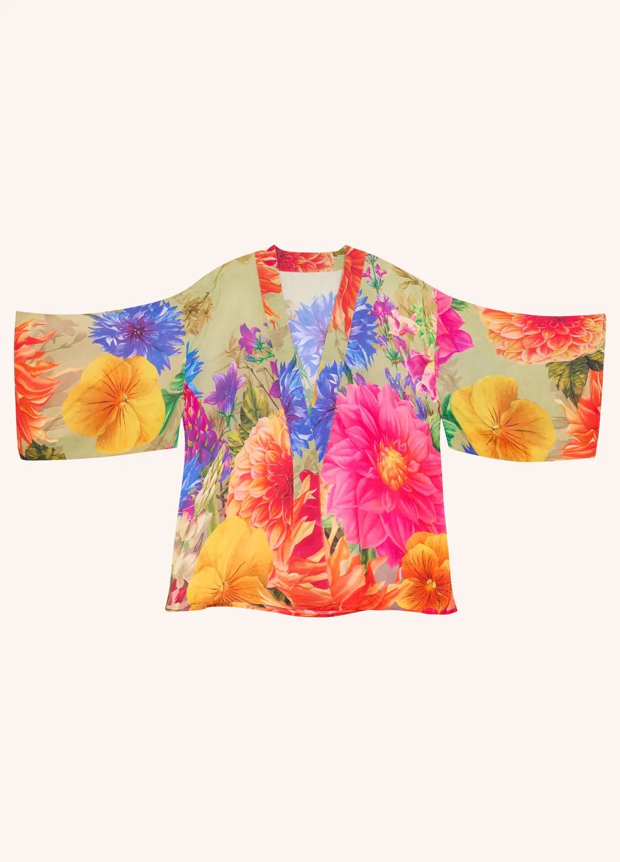 Kimono Jacket by Powder UK in Bountiful Blooms