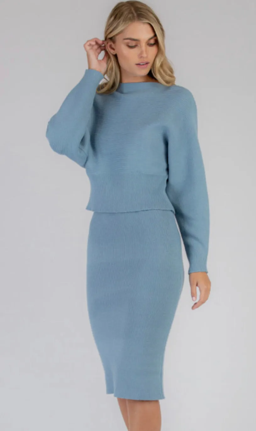 KNIT SKIRT & TOP