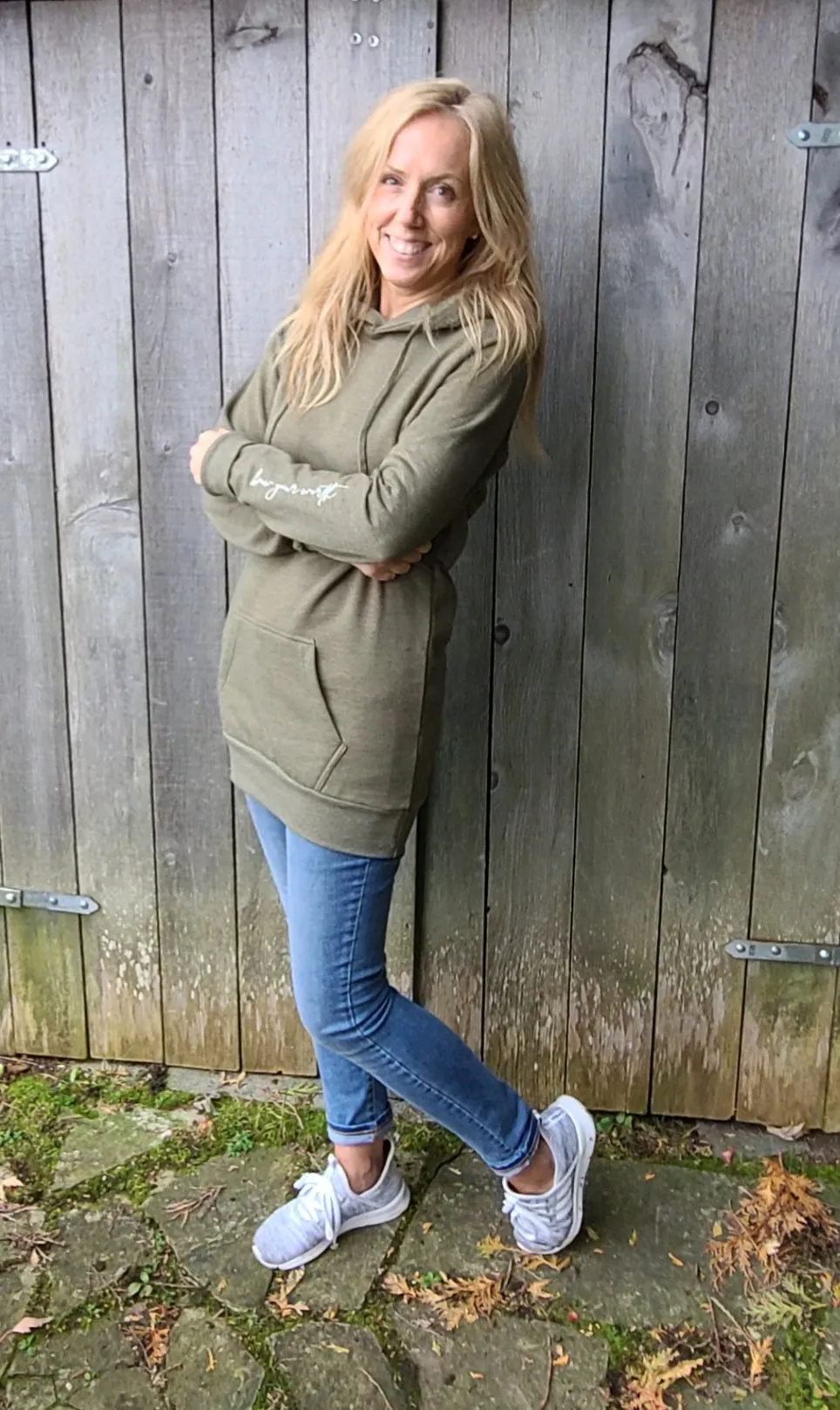 Know your worth Long Hooded Pullover