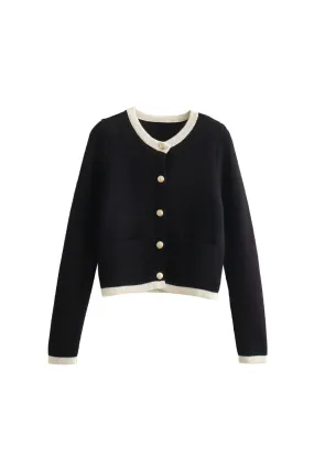 'Kseniya' Single-Breasted Knit Sweater