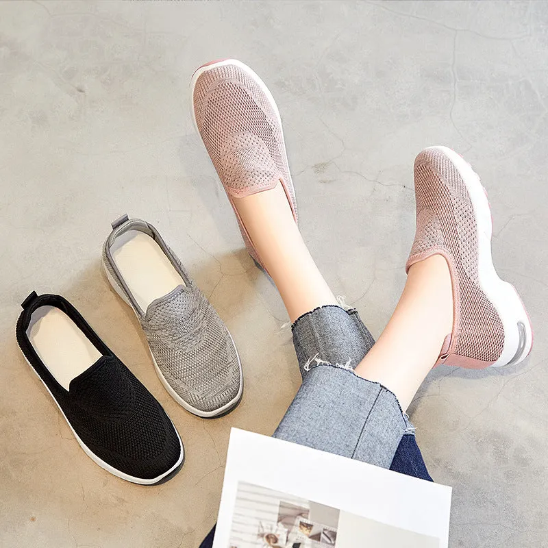 Light Round Toe Air-Cushioned Pumps Running Shoes