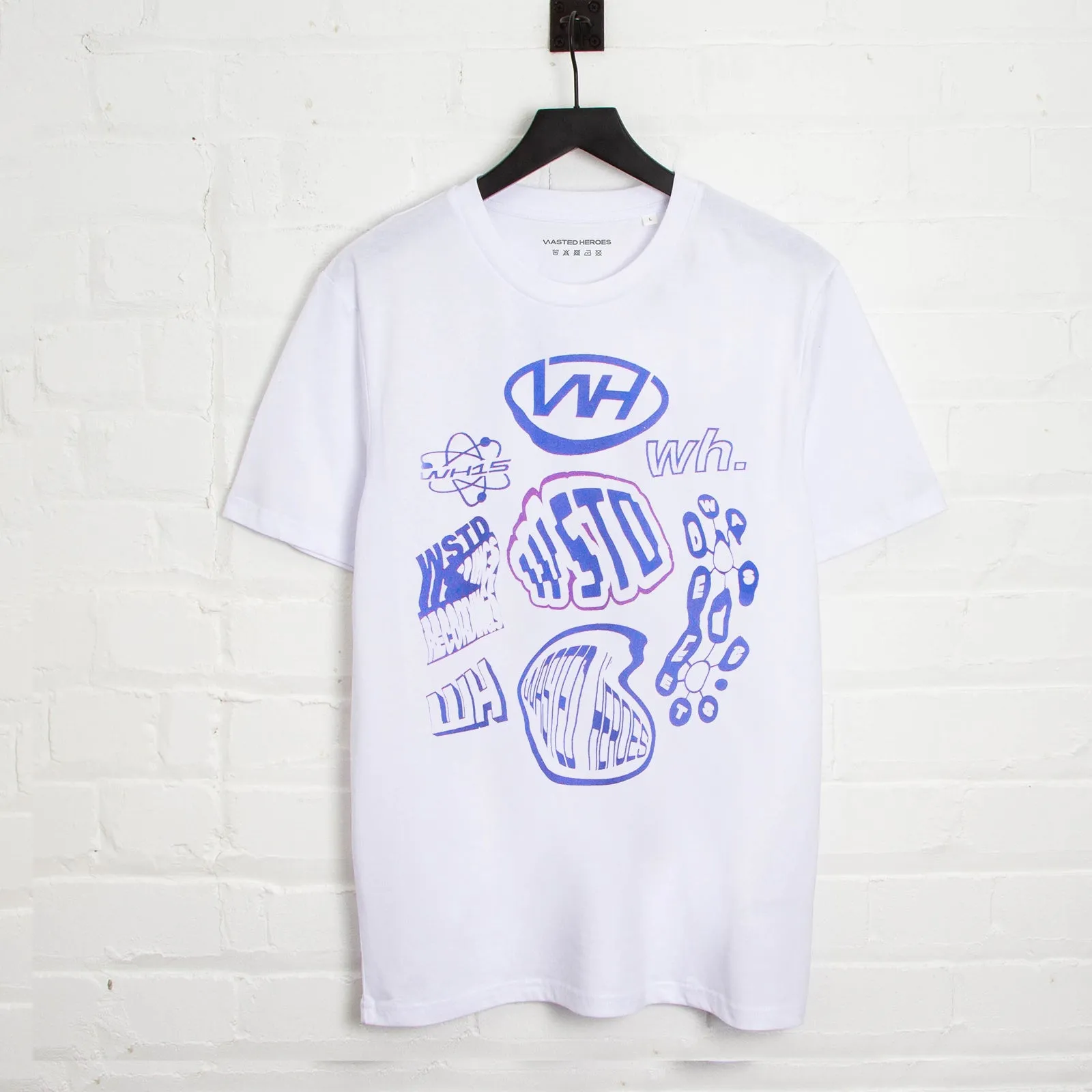Liquid Logo Front Print - Tshirt - White