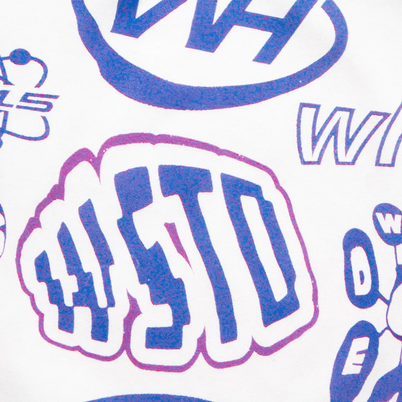 Liquid Logo Front Print - Tshirt - White