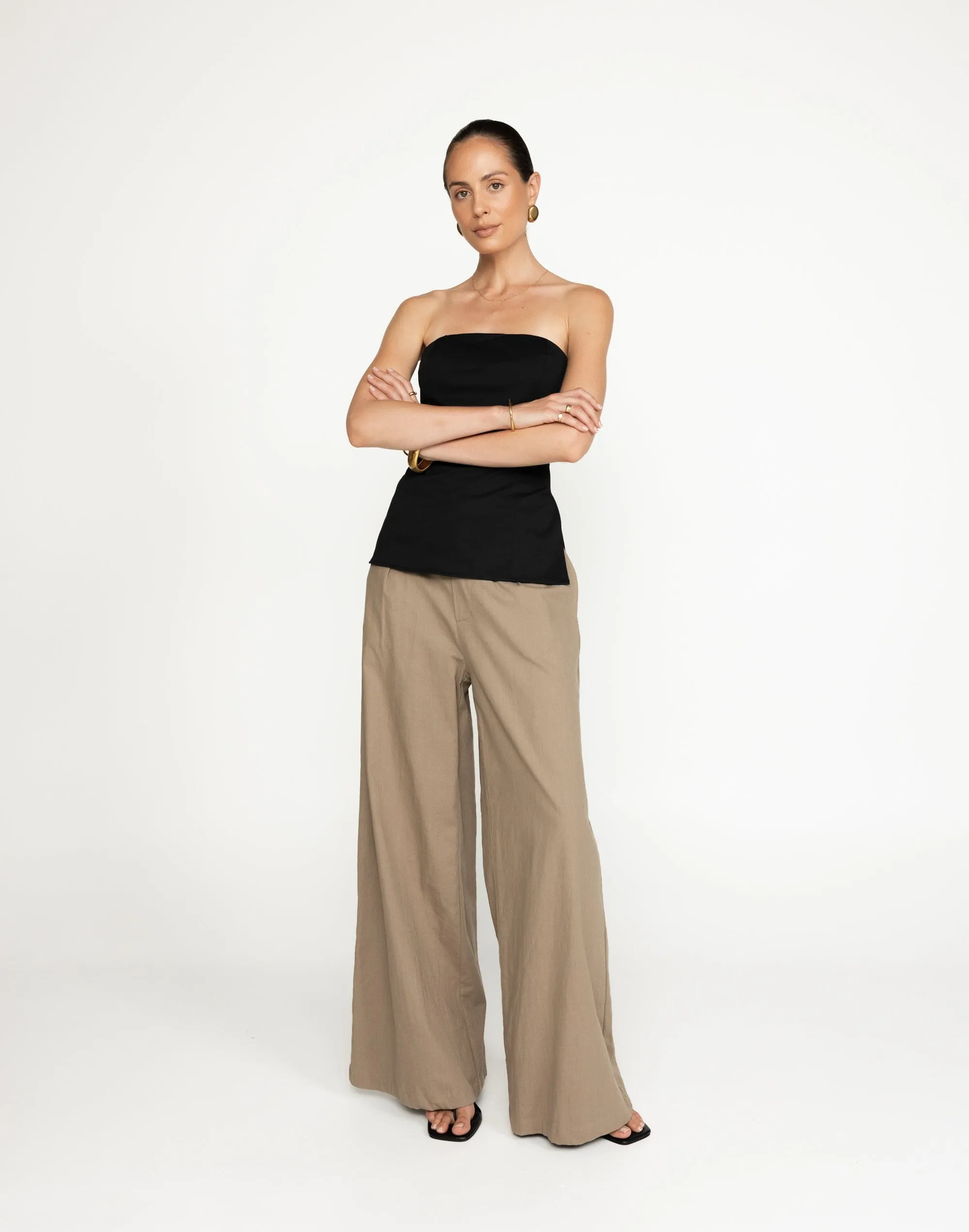 Madelaine Strapless Top (Black)