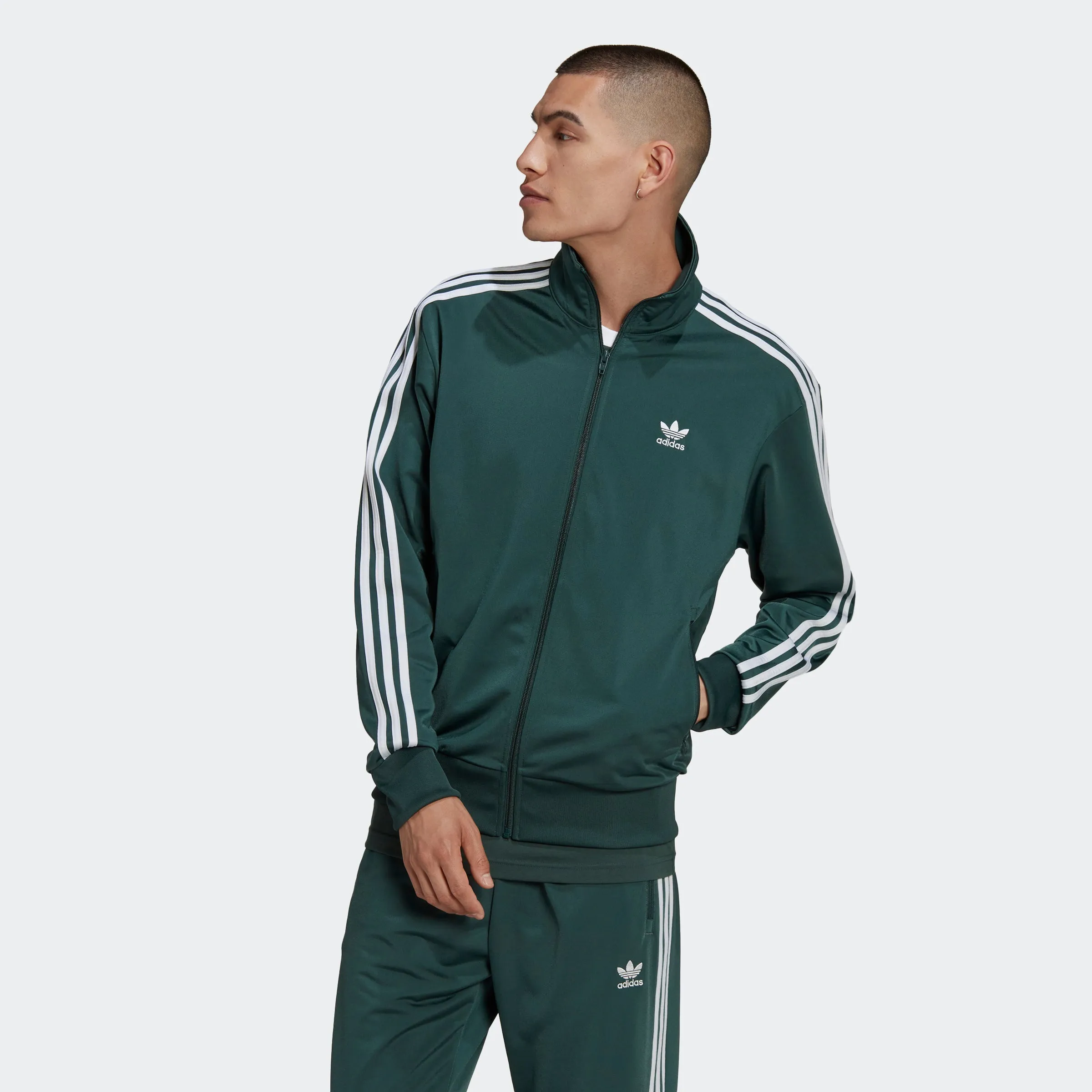 Men's adidas Originals Adicolor Classics Firebird Track Jacket Green