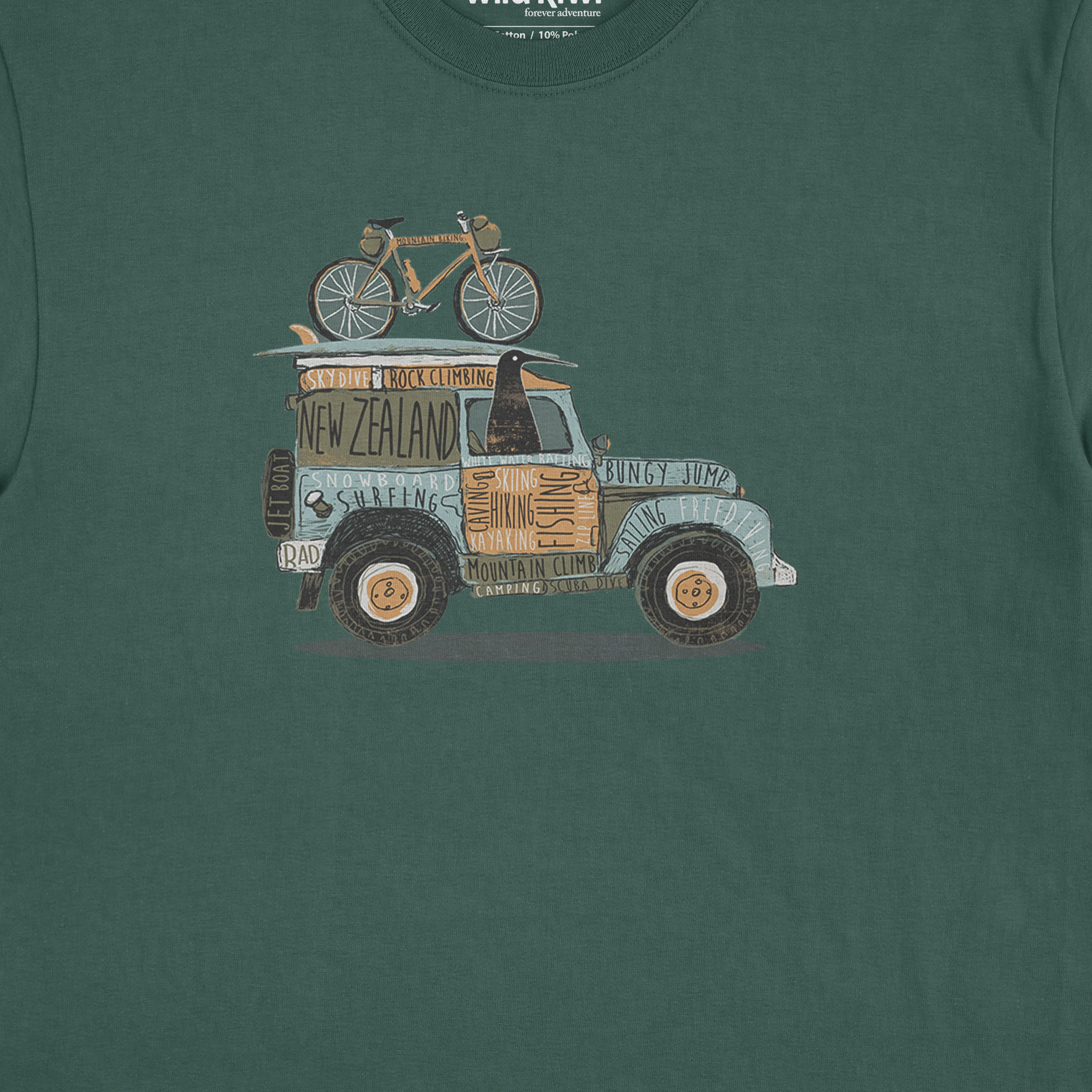 Mens New Zealand T Shirt - Land Rover