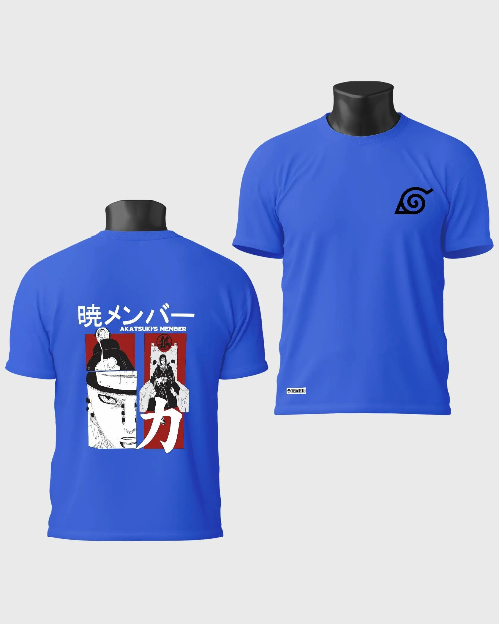 Mens Regular Tshirt Anime Naruto Akatsuki Member