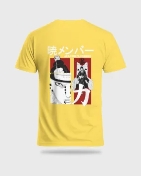 Mens Regular Tshirt Anime Naruto Akatsuki Member