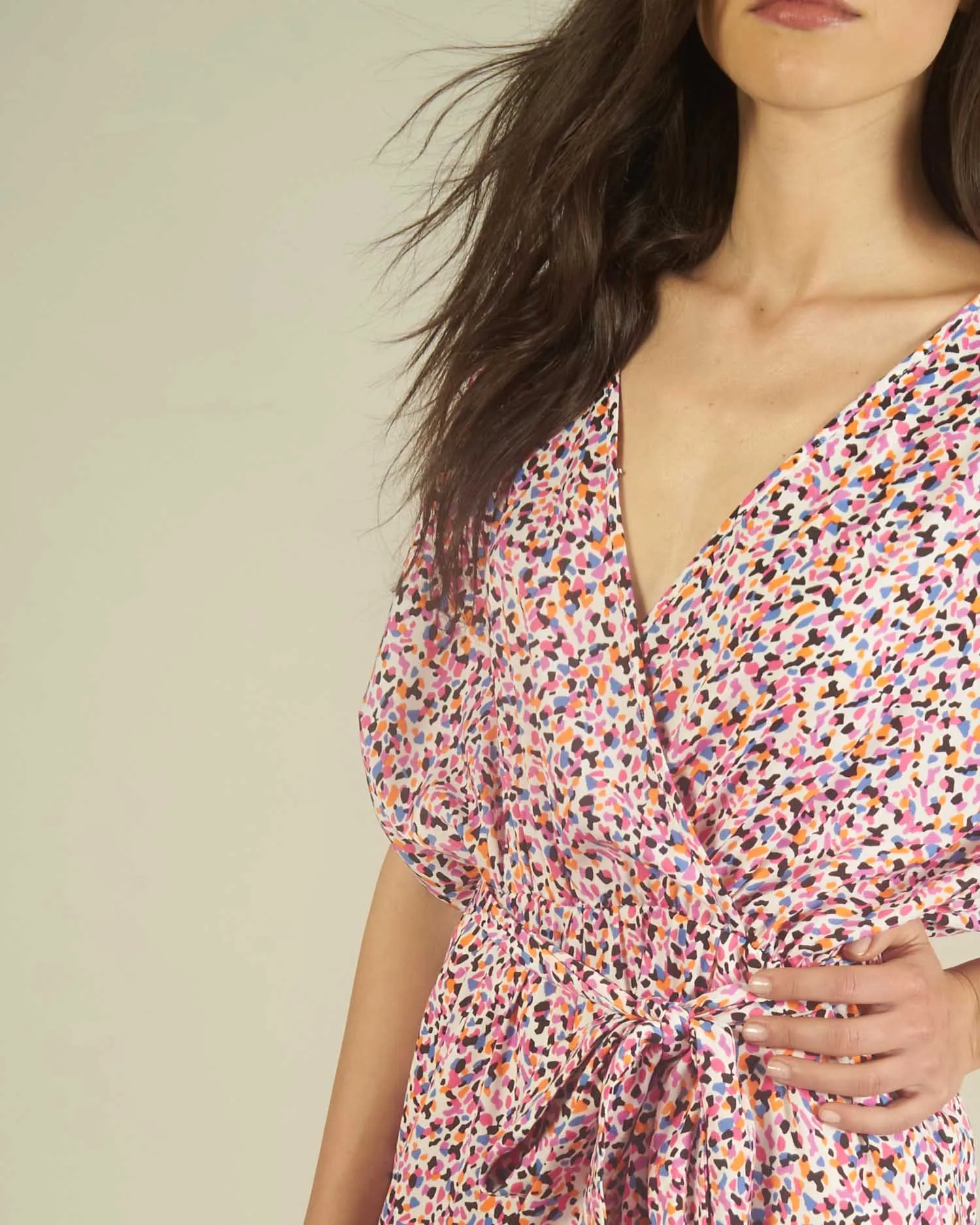 Micro animal print suit