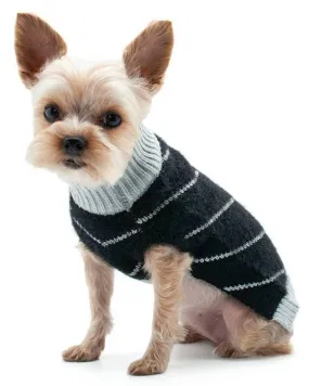 Mojo Black Mohair Dog Sweater