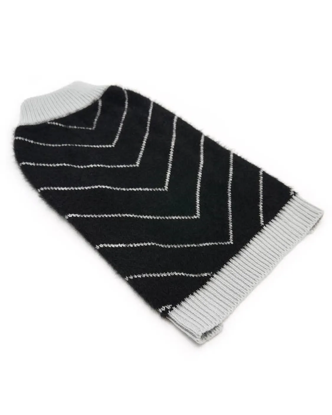 Mojo Black Mohair Dog Sweater