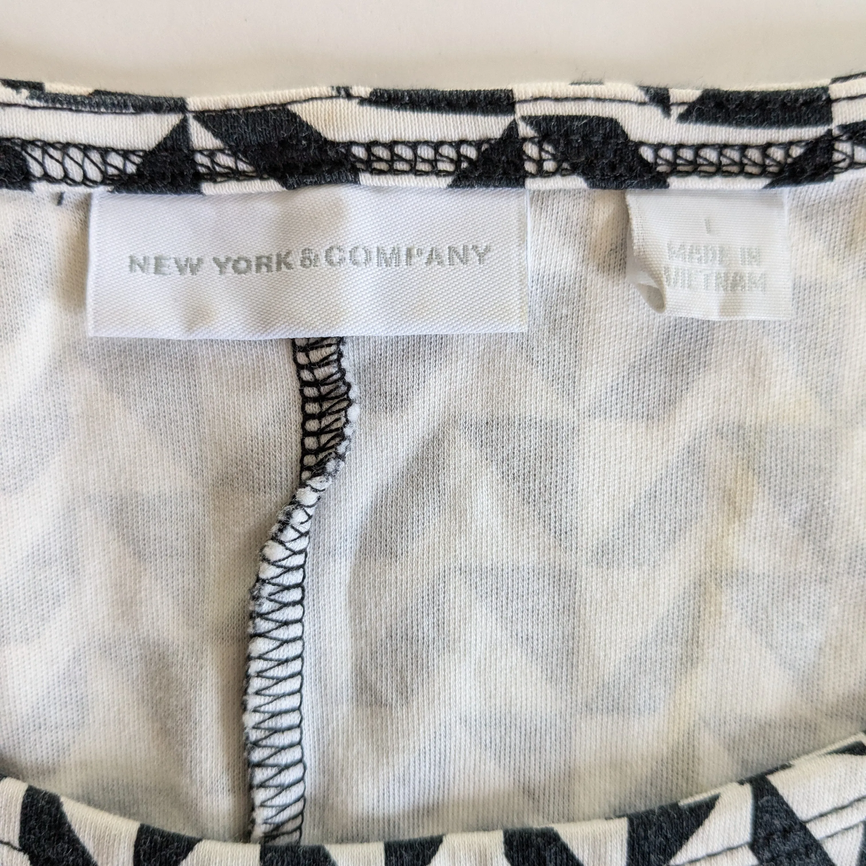 New York & Co Fit & Flare Dress Size Large