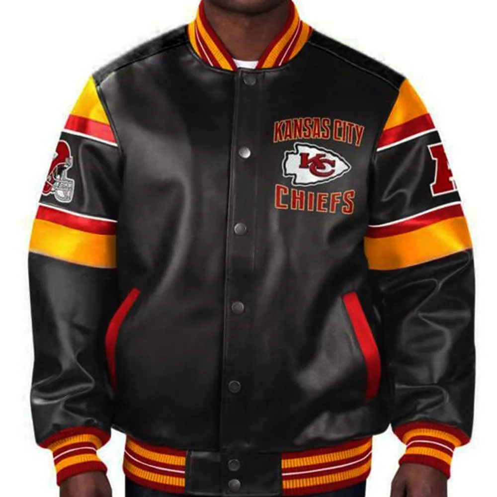 NFL Kansas City Chiefs Leather Jacket For Men and Women