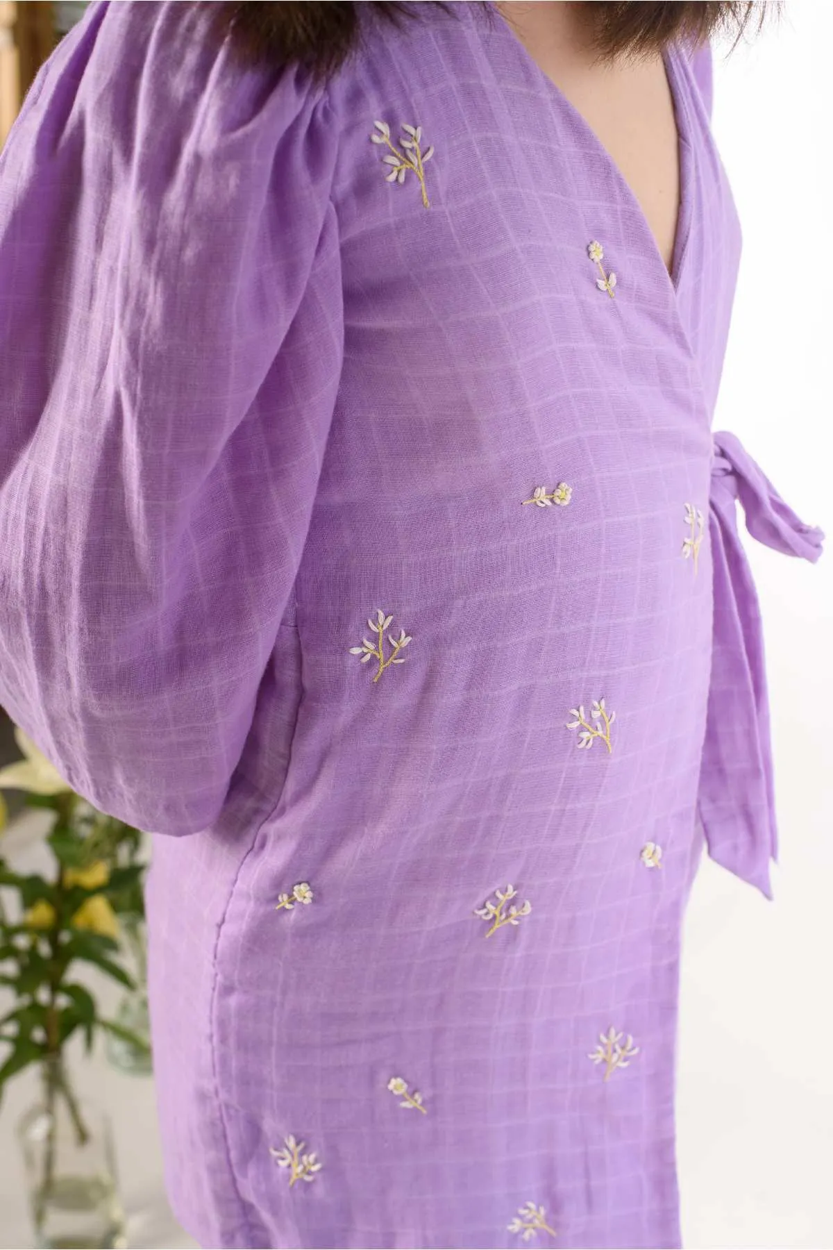Overlapping Wrap Dress