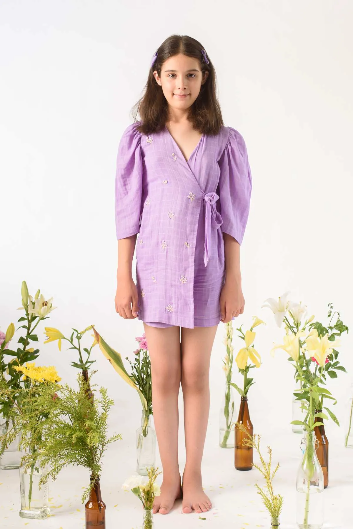 Overlapping Wrap Dress