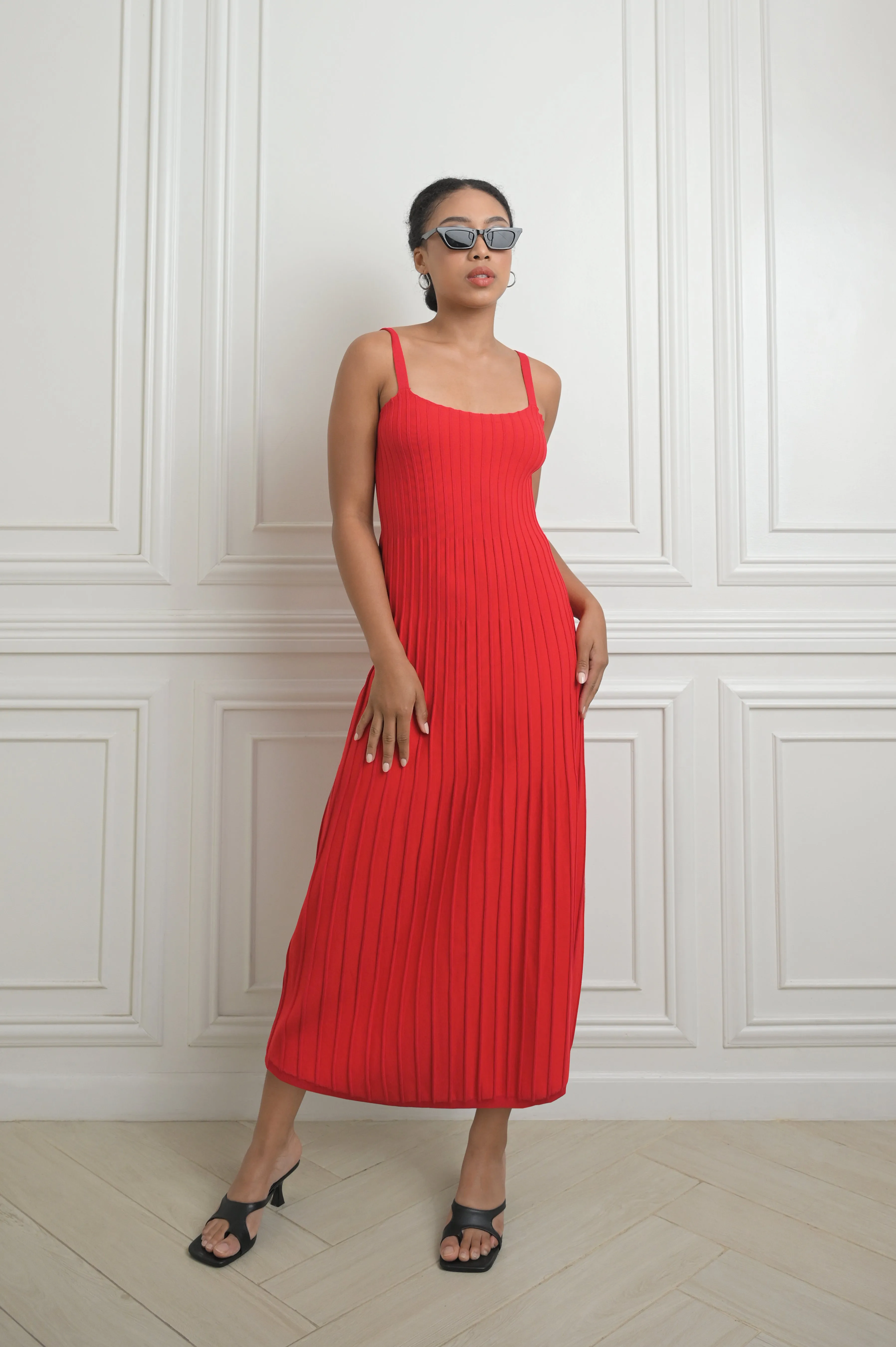 RAF Issey Sleeveless Dress (Red)