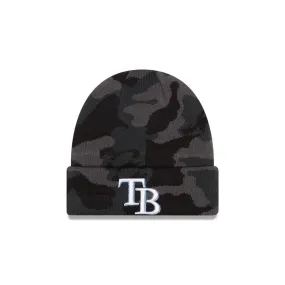 Rays New Era Grey Camo TB Knit Hat