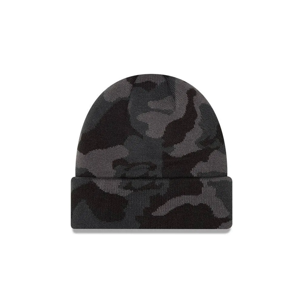 Rays New Era Grey Camo TB Knit Hat