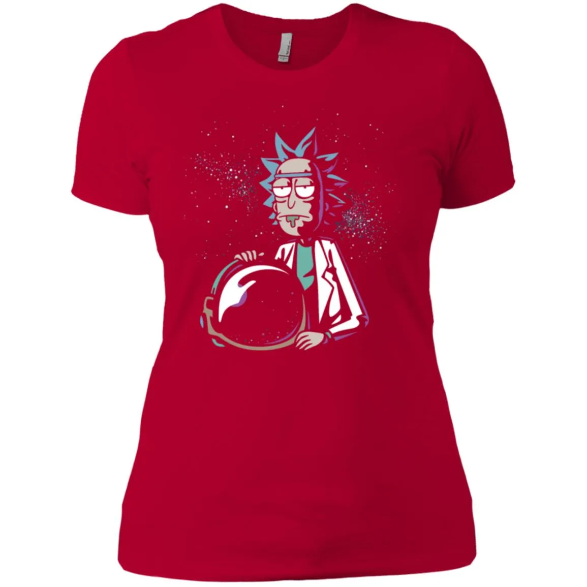 Rick And Morty Astronaut Helmet Women T-Shirt