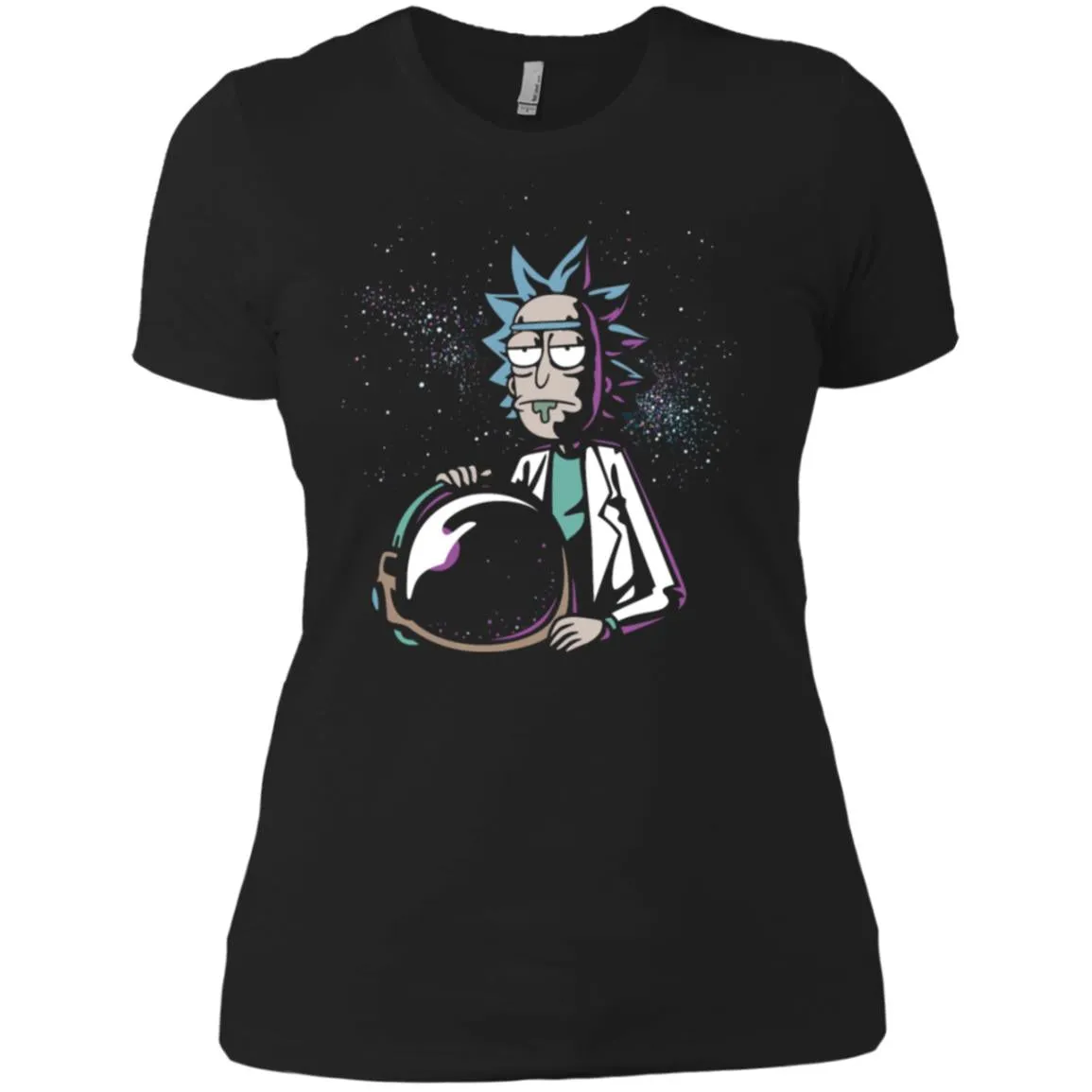 Rick And Morty Astronaut Helmet Women T-Shirt