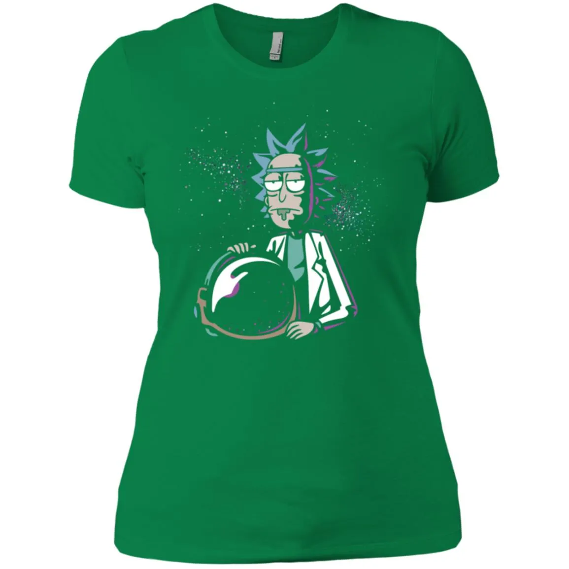 Rick And Morty Astronaut Helmet Women T-Shirt