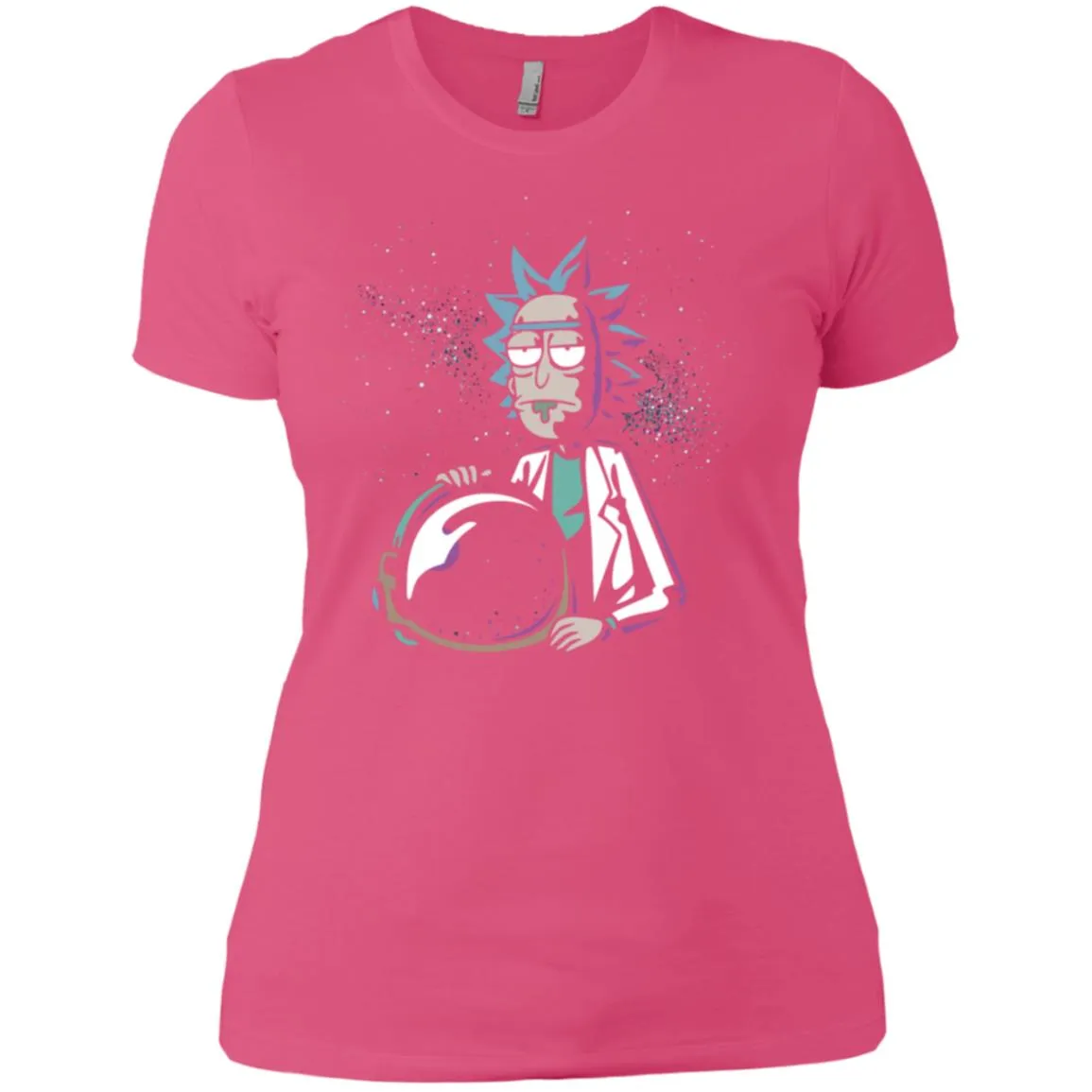 Rick And Morty Astronaut Helmet Women T-Shirt
