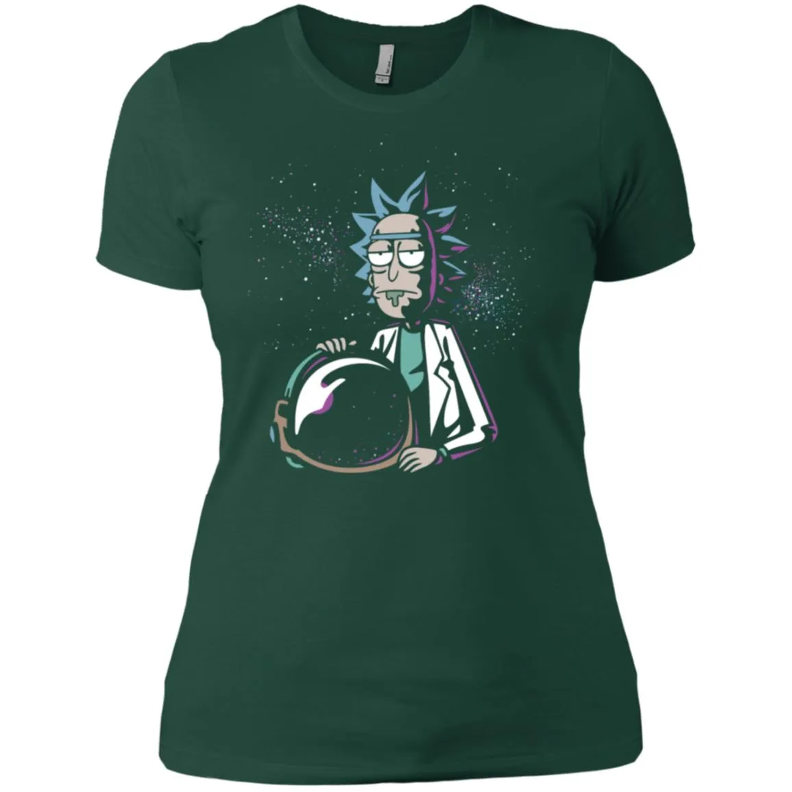 Rick And Morty Astronaut Helmet Women T-Shirt