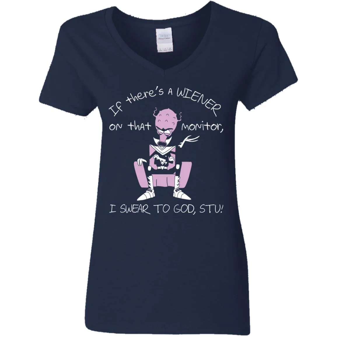 Rick And Morty If There's A Wiener Women V-Neck T-Shirt