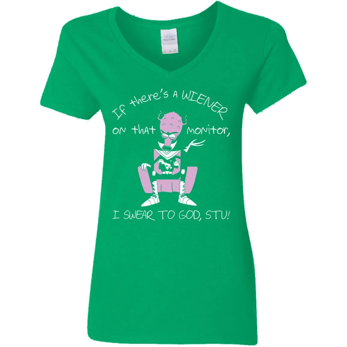 Rick And Morty If There's A Wiener Women V-Neck T-Shirt
