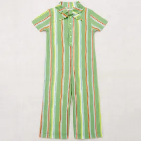 Scout Jumpsuit in Mojave Watercolour Stripe by Misha & Puff - Last One In Stock - 6 Years
