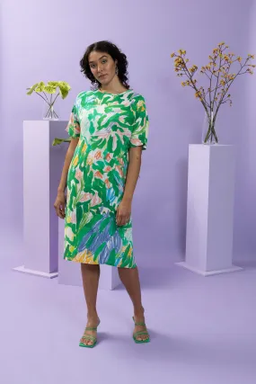 Scribble Long T-Dress