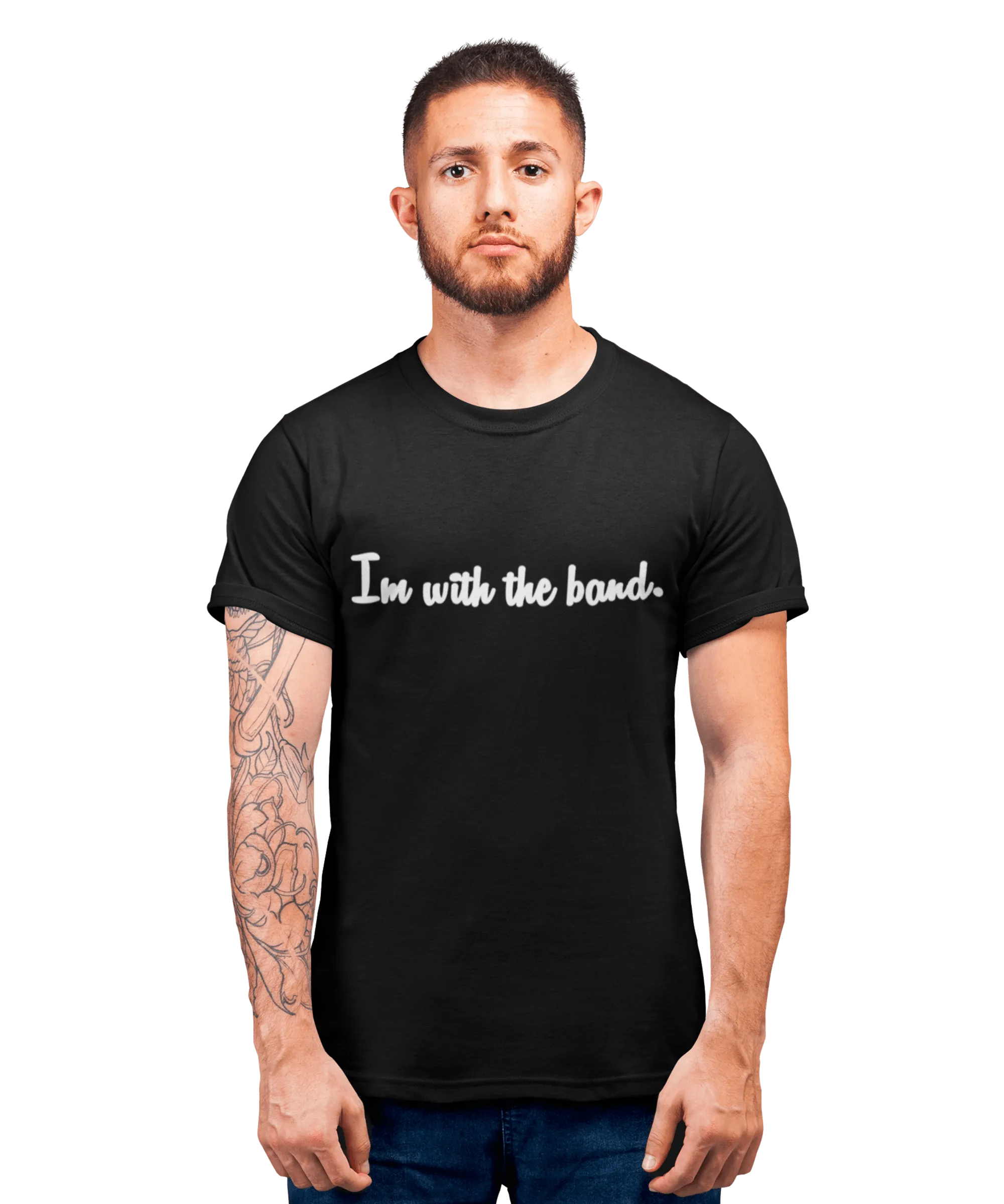 Slogan I'm With The Band T-Shirt