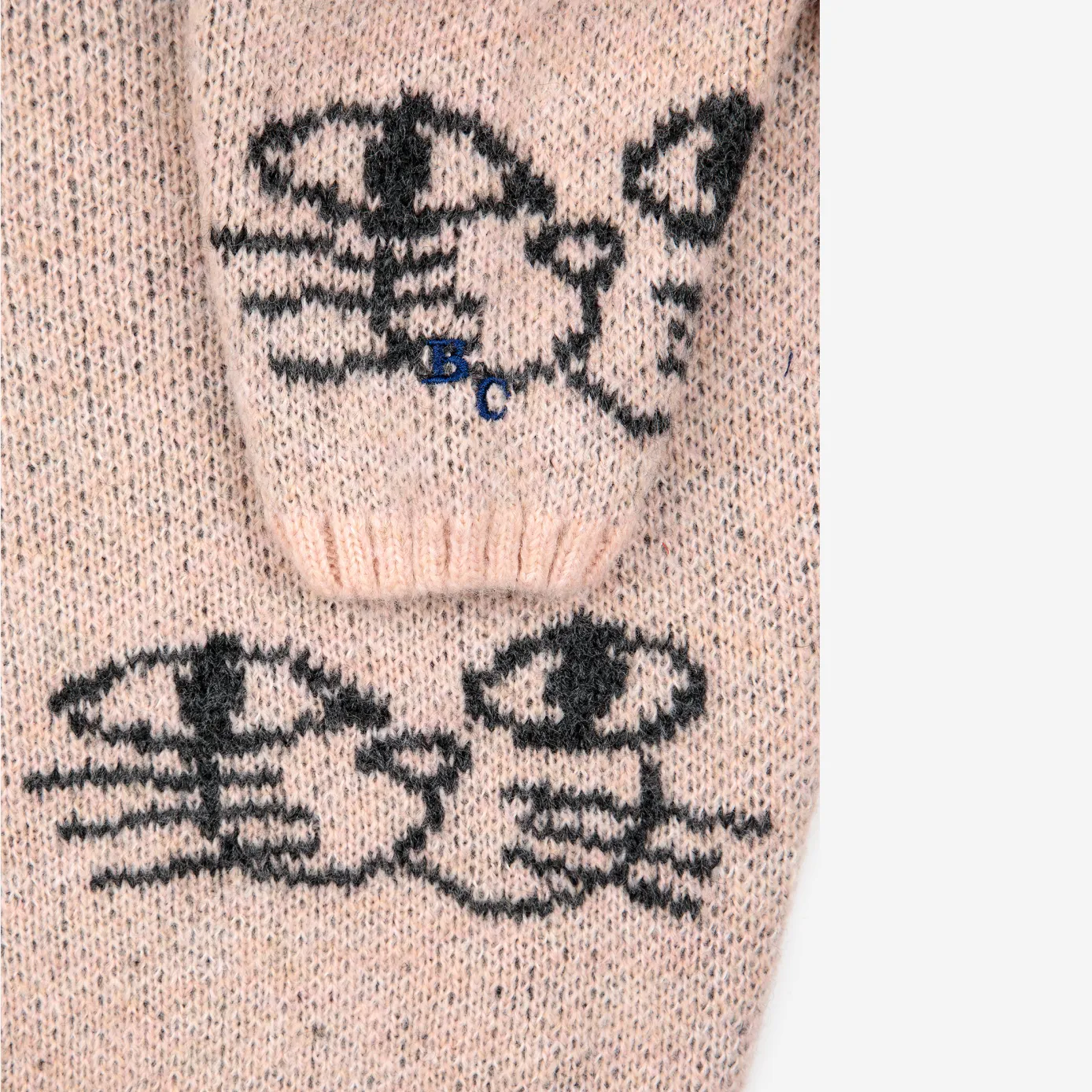 Smiling Cat All Over Jacquard Jumper