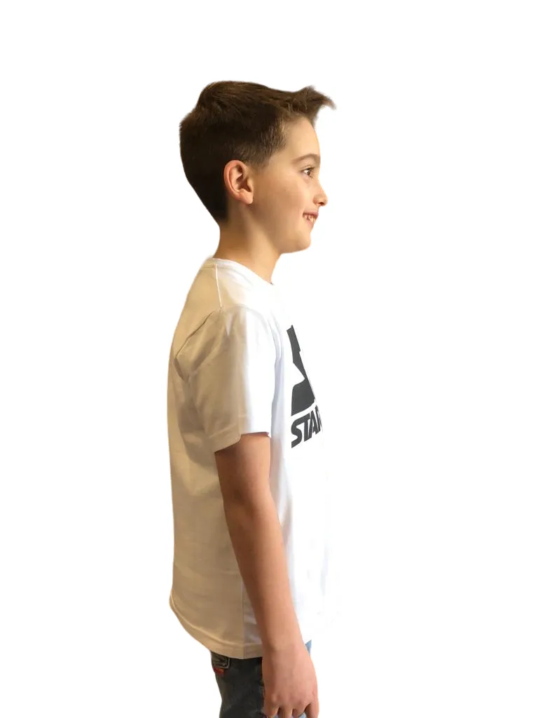 Starter T-shirt manica corta Logo in cotone da ragazzo 850UBST bianco