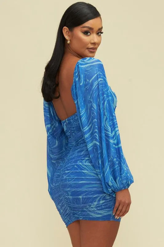 Swirly Mesh Dress