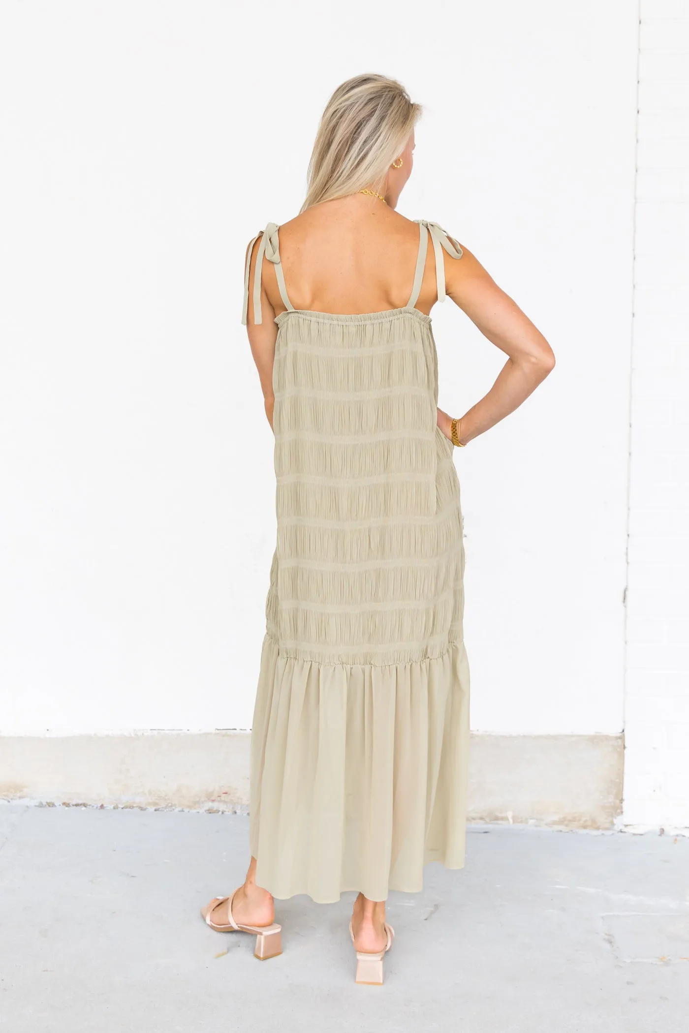 SYDNEY SHIRRED DRESS