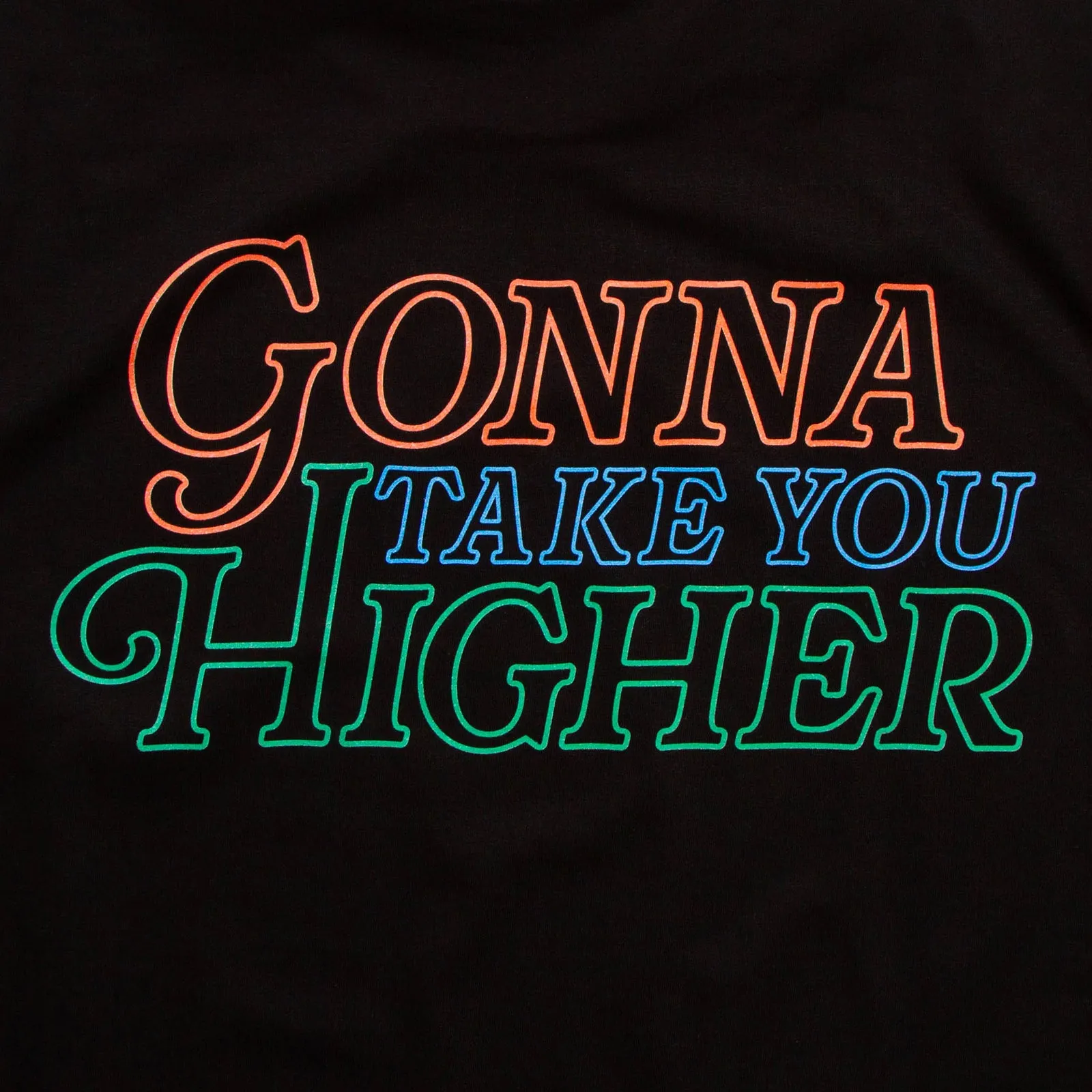 Take You Higher Back Print - Tshirt - Black