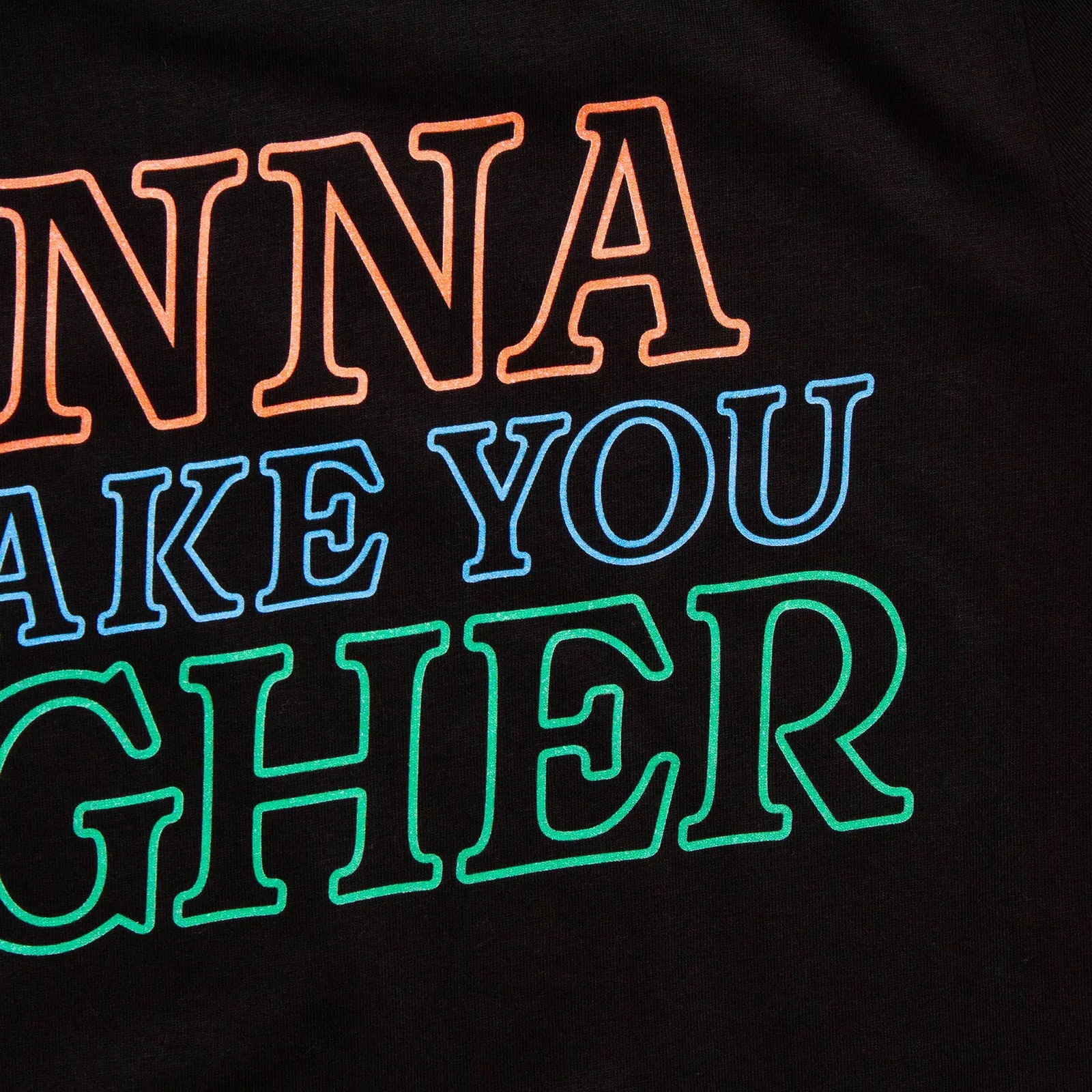 Take You Higher Back Print - Tshirt - Black