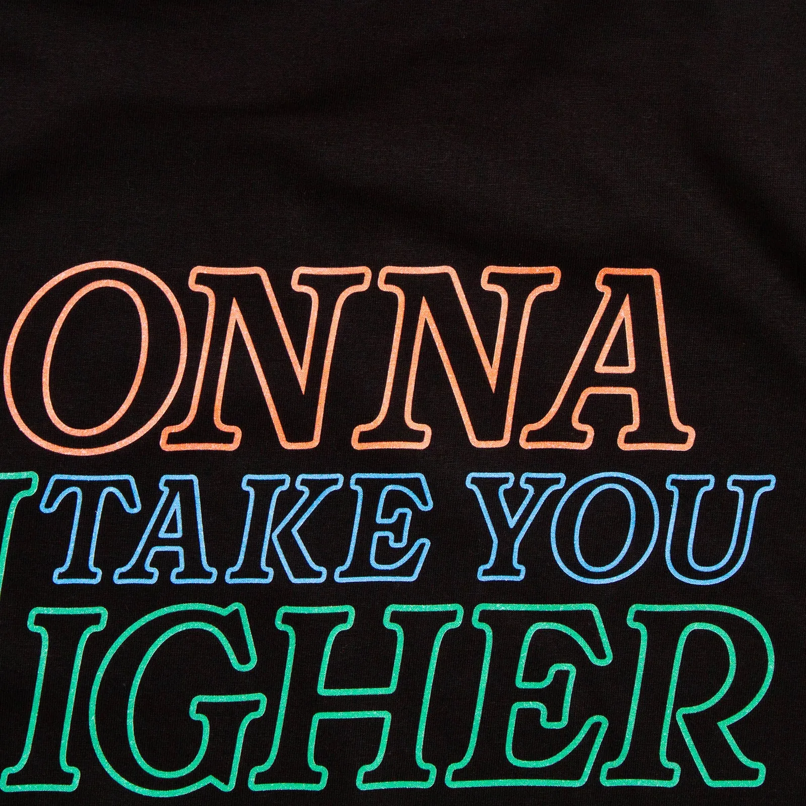 Take You Higher Back Print - Tshirt - Black